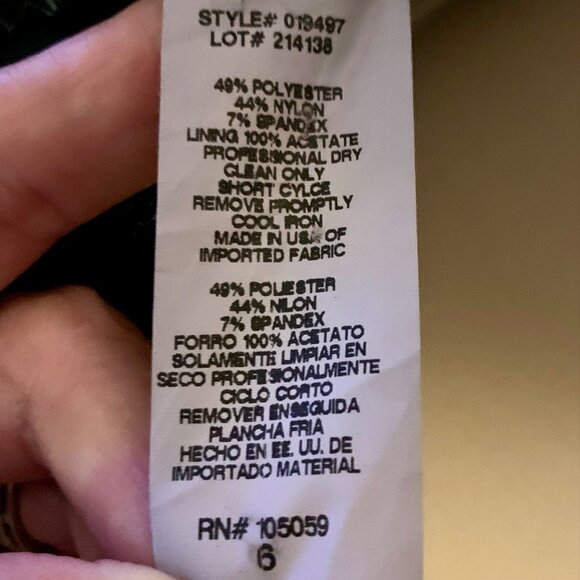 Betsy & Adam Taffeta Strapless Pleated 6 Mini Cocktail Dress Bubble Hem Black - Picture 11 of 11